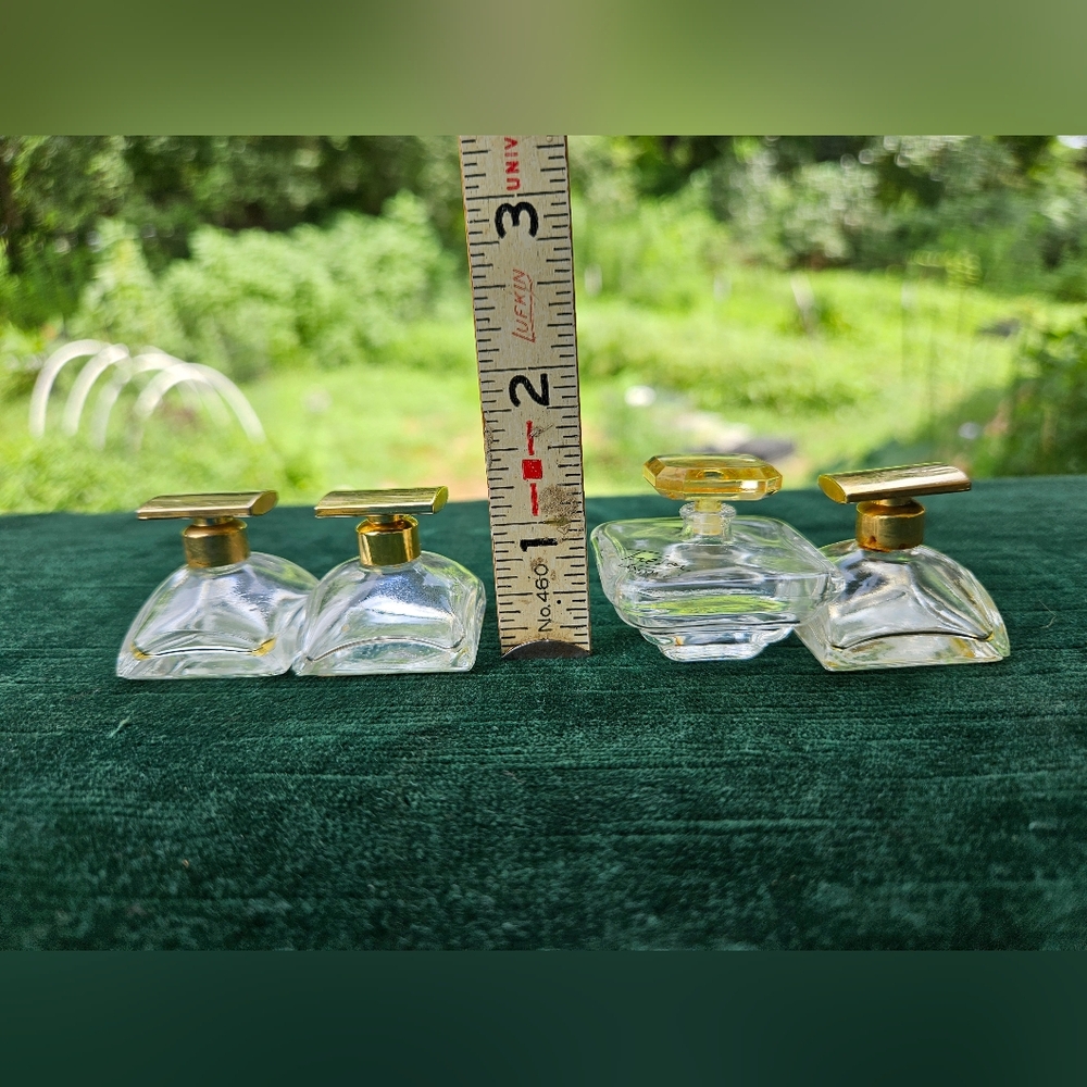 Eight Elegant Glass Perfume Bottle Collection Mini Vintage Bottles Miniatures - Picture 9 of 14